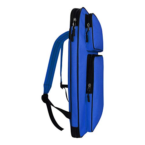 Image of haozaikeji A3 Artist Portfolio Carry Case Bag Portable Waterproof Canvas Shoulder Bag Painting Pad Backpack for Sketching Painting Art Supplies with Shoulder Straps & Carry Handle