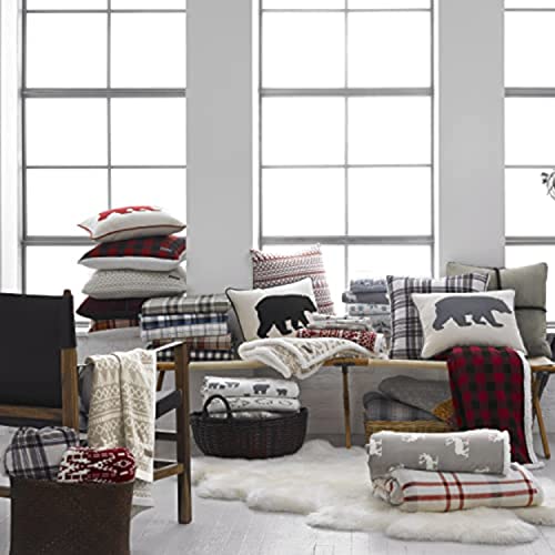 Eddie Bauer Ultra-Plush Collection Throw Blanket-Reversible Sherpa Fleece Cover, Soft & Cozy, Perfect For Bed Or Couch, Bear Village #TOP5