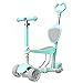 WXH Scooter para niños, Andador 5 en 1, de pie/Asiento, Modo Dual, Ruedas ensanchadas Antideslizantes, Altura Ajustable con Frenos, operación Simple, para niños de 2 a 8 años