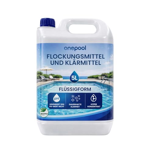 PLANTAWA Flockungsmittel Pool 5L | flockungsmittel Pool für kristallklares Wasser | Hochkonzentriert und Ergiebig | Für Alle Filtersysteme Geeignet | Ohne Schädliche Zusätze