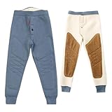 Rainjia Jungen Fleece Thermo Leggings 104/110/116 Dicke Thermohosen mit Fleecefutter122/128/134, Jungen Thermo Unterhose Fleece Thermounterwäsche Kinder Winterleggings 140/146/152/158/164