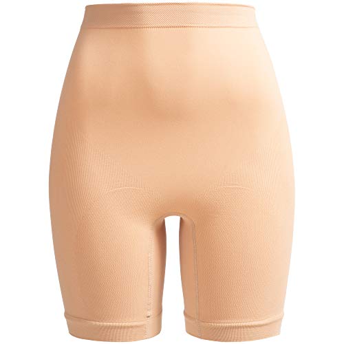 Herzmutter Shaping-Unterwäsche u0096 Bauchweg-Hose-Bauschmeichler nach Geburt-Schwangerschaft-OP - Shapewear Damen u0096 Slip-Miederhose zur Rückbildung - 1er & 2er-Set - 5600 (S-M, Beige)