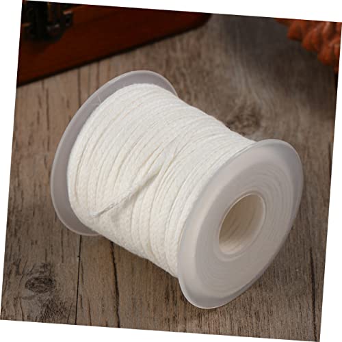 2 rollos de mechas trenzadas para velas blancas miniatura 7