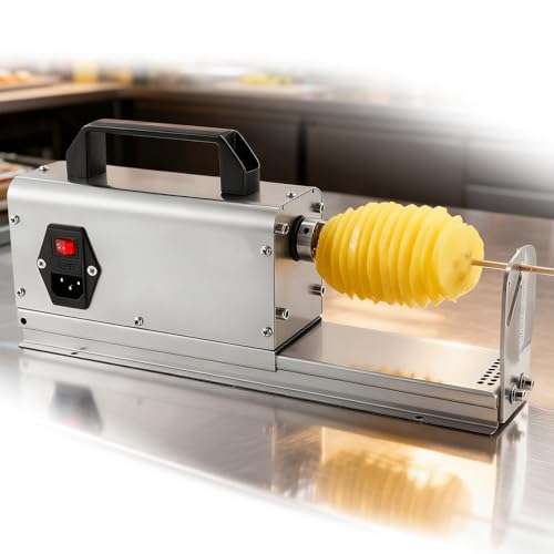 Cortadora Eléctrica en Espiral para Papas 3-en-1