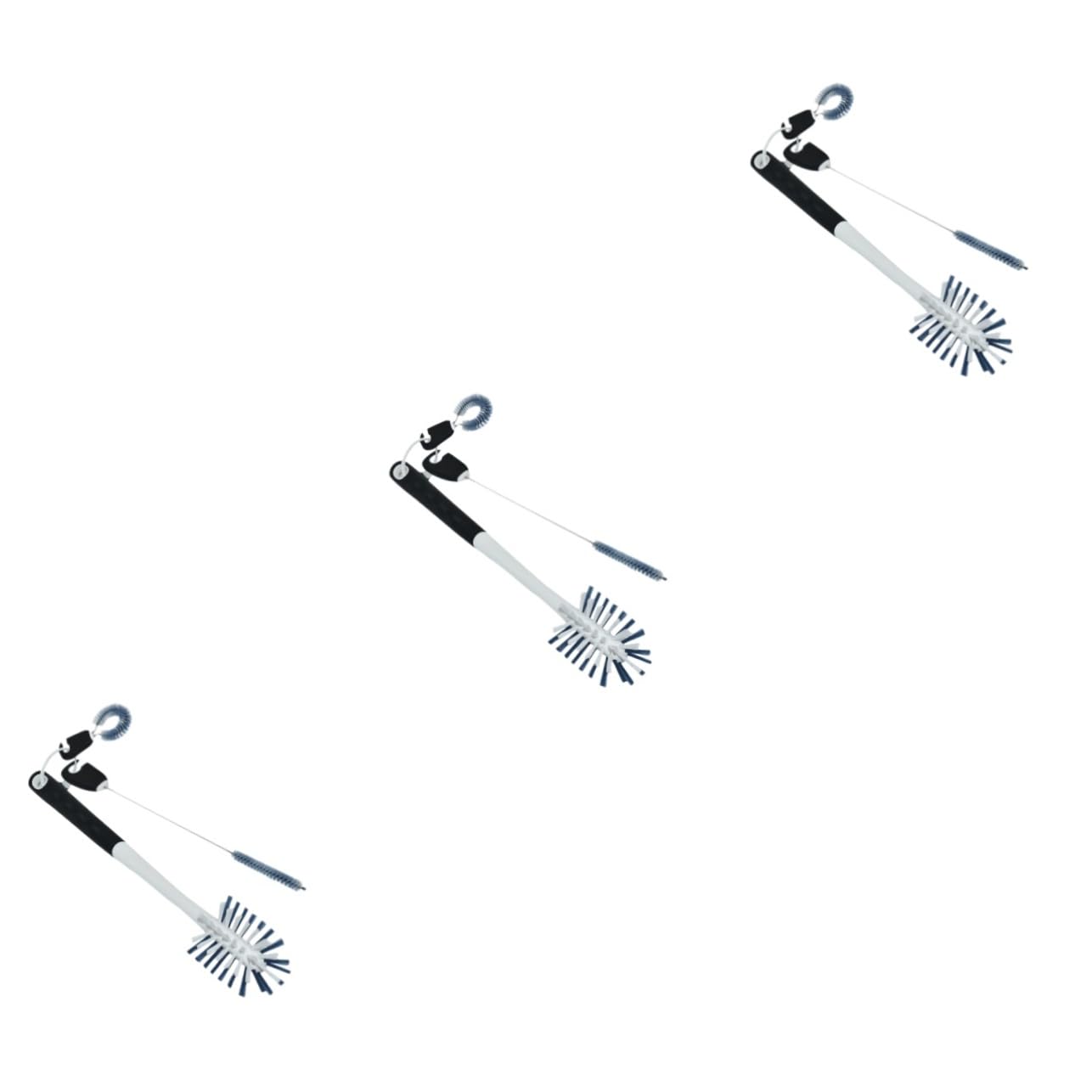 GLEAVI 3-teiliges Reinigungsset Für Babyflaschen 3-in-1 Bürstenset Ständer Für Flaschen Reagenzgläser Fliesen Strohhalme Und Reinigungsbedarf
