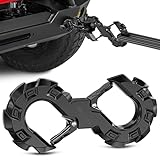 Nilight Quick Release S-Tow Shackle Hook – Heavy Duty Off-Road Recovery Hook, Fits Winch Rope & Recovery Strap, 11,000 LBS Working Load, for Jeep, SUV, ATV, Trailers, Forged Steel, Black
