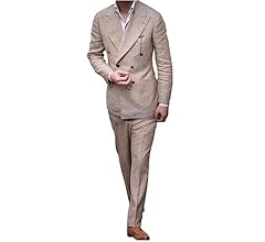 BAGUTTA GIAN リネン ダブルブレストジャケット メンズ 48 Bagutta（バグッタ）の「BAGUTTA / GIAN リネン ハウンド