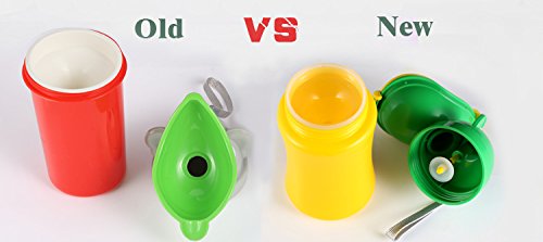 ONEDONE Pee Cup for Kids Portable Urinal Travel Urinal Baby Child Toddler Pee Bottle Potty Emergency Toilet for Camping Car Travel and Kid Potty Pee Training (Girl)