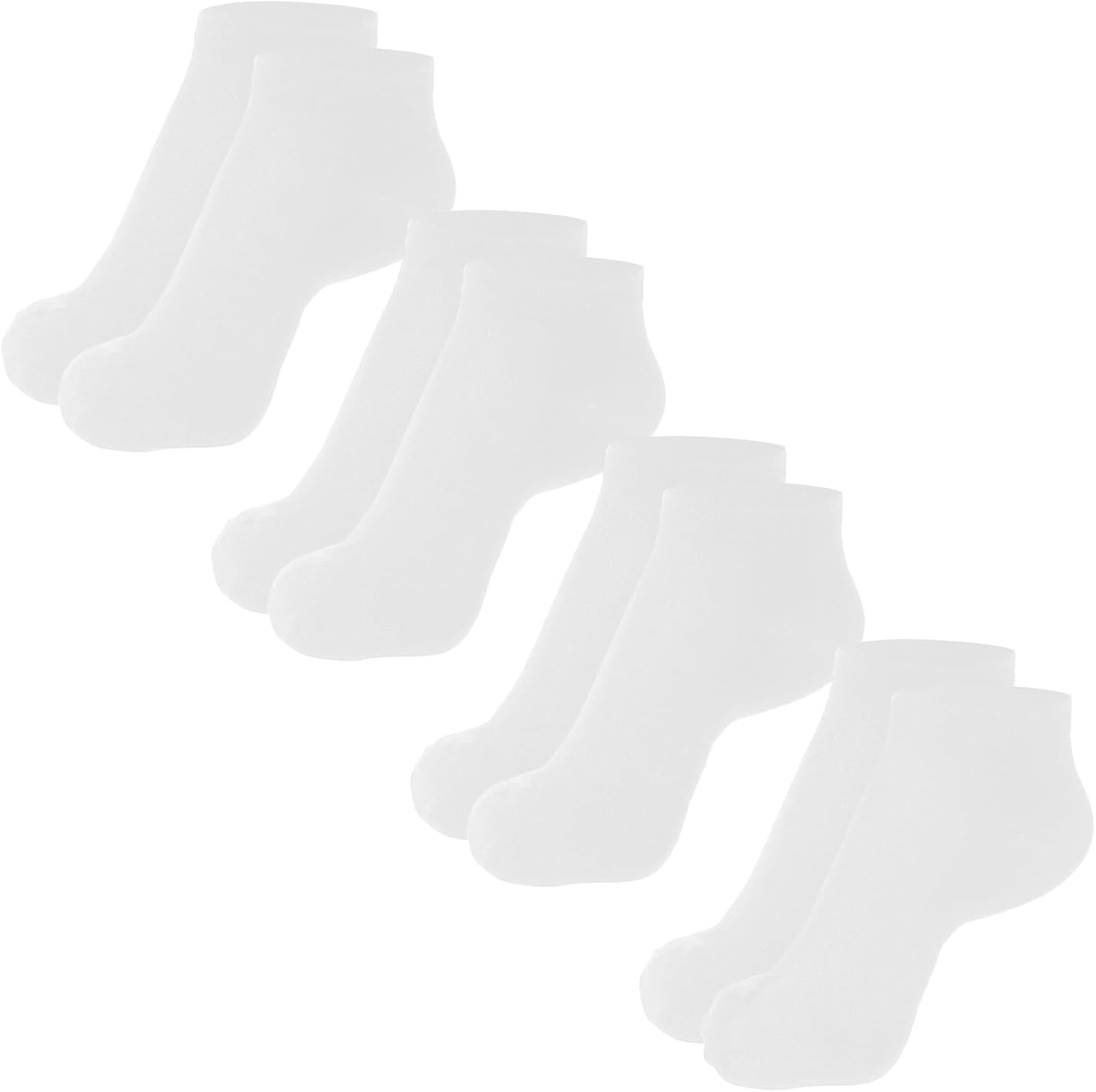 4 Pairs Silk Liner Socks for Adult Ankle No Show Moisture Wicking Socks Soft Athletic Running Liner Lightweight