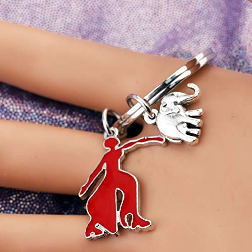 SEIRAA Sorority Gifts Elephant Charm Key Chain Jewelry for For Women Girls3