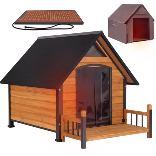 GUTINNEEN Heated Dog House Outside