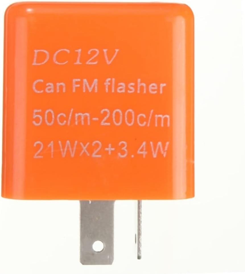 1Pcs Turn Indicator Light LED Flasher Adjustable Frequency Motorcycle Motorbike Direction 12V Flash Relay(2)