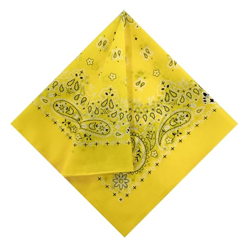 Image of Single Pack Bandanas 60s Premium Cotton Soft Thin Handfeel Large Handkerchief for Men and Women