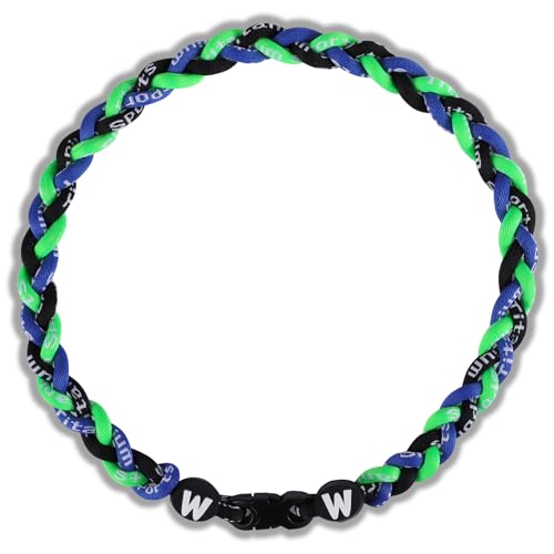 Image of Willtok Premium 18inch Baseball Necklace w /Nylon Tri-Braided Rope Tornado Design