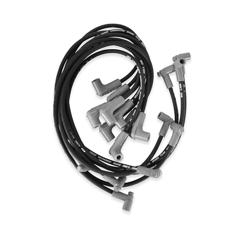 MSD 31293 Super Conductor Spark Plug Wire Set Black
