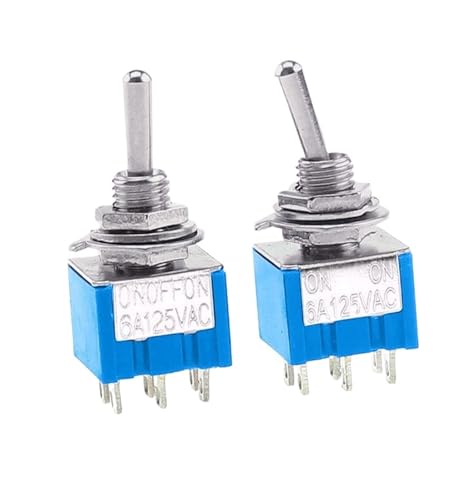 Interrupteur à bascule MTS-203 ON-OFF-ON 6 broches 6A pour circuits électriques