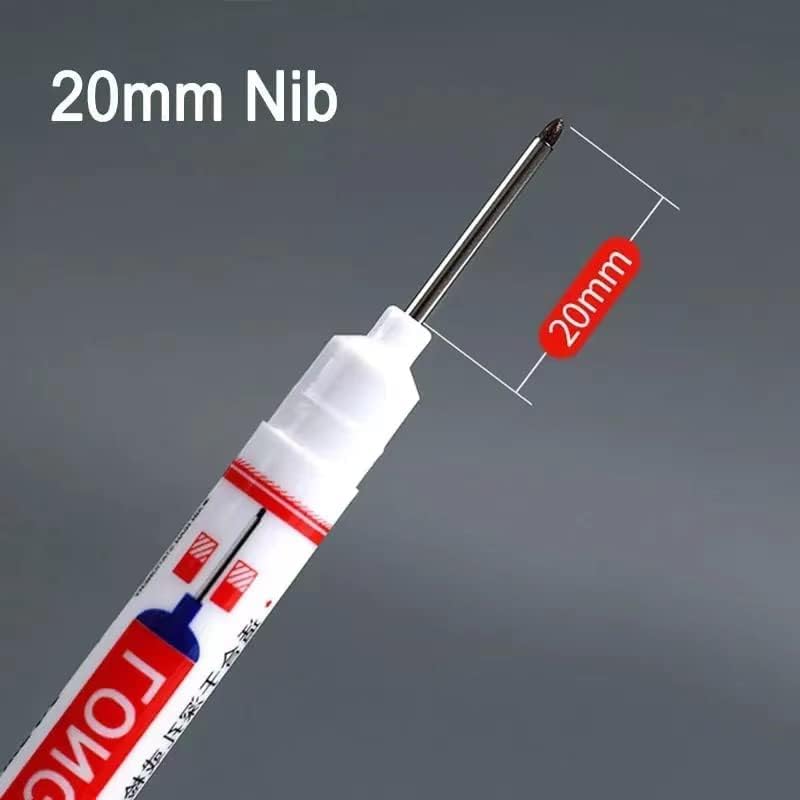 Miniatura 6 de BetterJonny 24 rotuladores de agujero profundo, 0.787 in de largo con agujero profundo, herramienta de marcación de agujeros profundos para