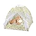 BELOWSYALER Removable Foldable Pet Tent with Sheer Curtain Dogs Camping Teepee for Outdoor Tent Dogs Waterproof Skidproof Bottom