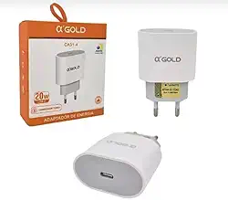 Fonte Turbo 20W Carregador Turbo USB-C Para iPhone X, XR, XS, 11,12, 13 e 14, 15