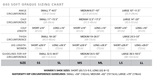 Image of SIGVARIS SOFT OPAQUE 840 Open Toe Knee-High Compression Socks 30-40mmHg
