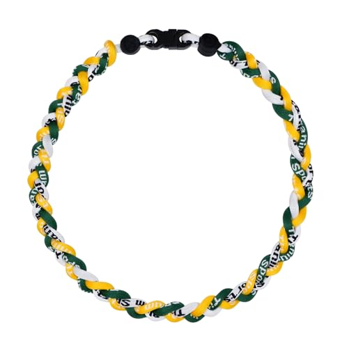 SUPBOMM Baseball Rope Necklaces League Team Colors Braided Necklace Baseball Team Gifts Athletics