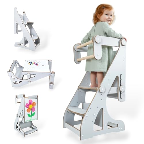 Torre Montessori 4 en 1 para niños: Torre