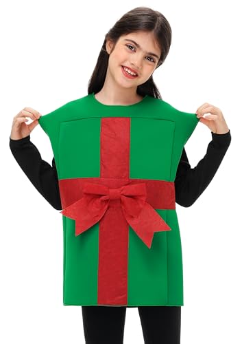 Disfraz caja de regalo navideña para niño S-XL miniatura 2