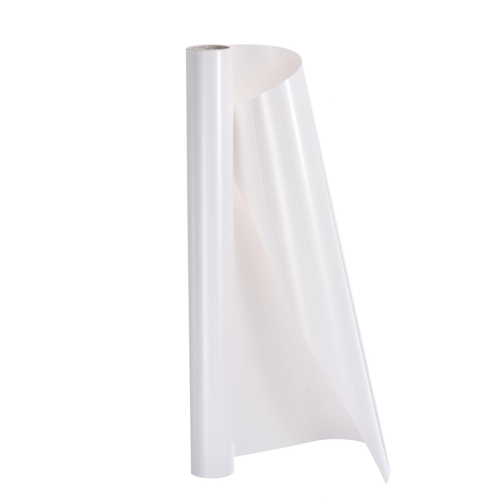 sourcing map HTV Heat Transfer Vinyl 12" x 3.6ft Roll PVC White Iron on Vinyl for All Cutter Machine, Easy to Cut & Weed