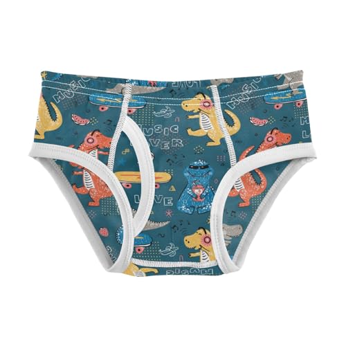 Boys' Exclusive Briefs Toddler Underwear 95% Combed Cotton Boxerbriefs 2T Dinosaur and Skateboard 6