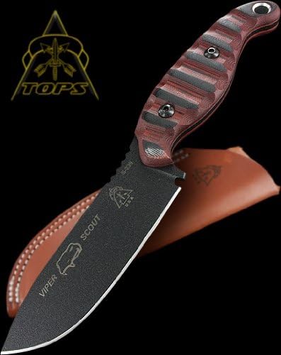 Tops Knives Red Viper Scout Fixed Blade Knife