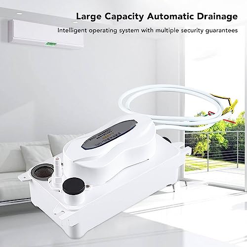 Focket Automatische Kondensatabsaugpumpe, 6.6ft Lift Kondensatpumpe mit Sicherheitsschalter, 100L/H Kondensatabsaugpumpe mit 0.63Qt/0.6L Wassertank für HVAC, Luftentfeuchter, Klimaanlagen