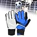 Zxpjkyu Goalkeeper Gloves Soccer Gloves Soccer Goalie Gloves Football Gloves for Ball Sports, Blue Size 7