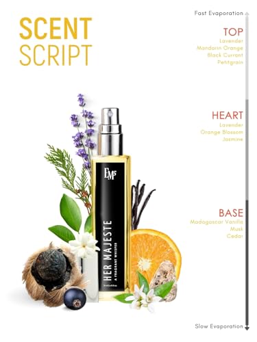 Image of EM5 Her Majeste Perfume for Women | Floral Citrus Fresh Spicy Fragrance | Eau de Parfum Spray | Luxury Gift for Her | 15ml