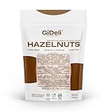 GiDeli haselnüsse Ungesalzene 200g geschält als Snack, Backzutat und zum Verfeinern von Speisen...