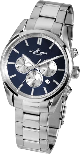 Jacques Lemans 42-6.1F Chronographe homme en acier élégant