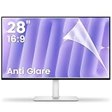 F FORITO 2-Pack 28 inch 16:9 Matte Anti Glare Computer Screen Cover, Anti Glare Eye Protection Film Compatible with All 28" Widescreen Monitors with 16:9 Aspect Ratio (24.44" W x 13.58" H)