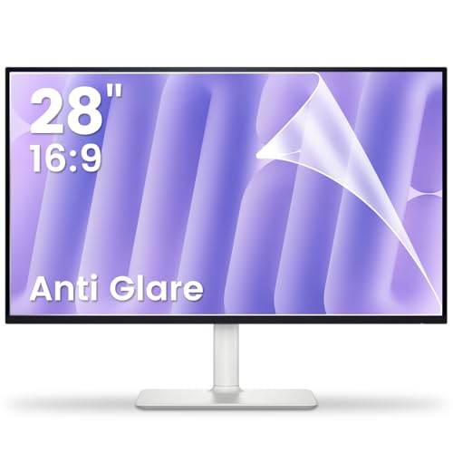 F FORITO 2-Pack 28 inch 16:9 Matte Anti Glare Computer Screen Cover, Anti Glare Eye Protection Film Compatible with All 28" Widescreen Monitors with 16:9 Aspect Ratio (24.44"W x 13.58"H)