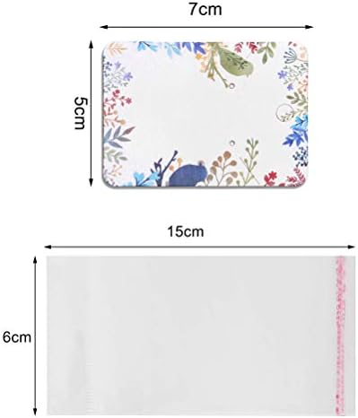 nuoshen 100 Pcs Earring Card, Earring Display Card with 100 Self Adhesive Bags Kraft Paper Earring Packaging for Earring Display Necklace Jewelry