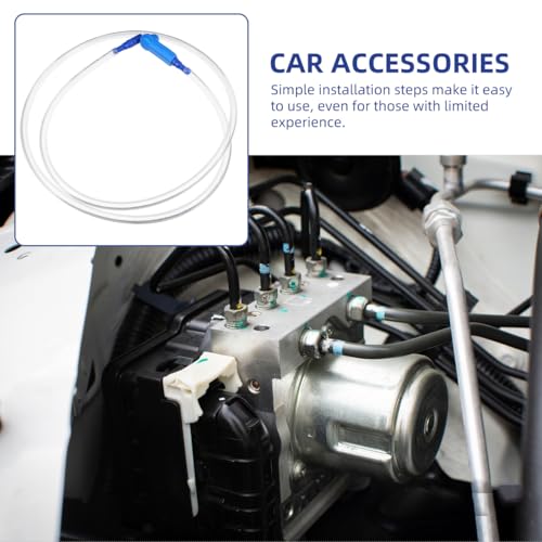 Image of UKCOCO 4.1Ft Brake Bleed Hose Kit with Valve for One-Person Brake Fluid Replacement and Automotive Bleeder Tool