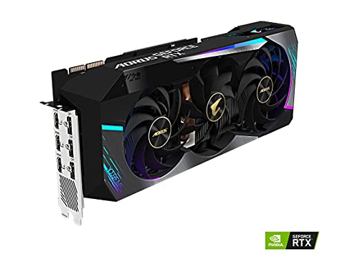 Image of GIGABYTE AORUS GeForce RTX 3090 Xtreme 24G Graphics Card, Max Covered Cooling, 24GB 384-bit GDDR6X, GV-N3090AORUS X-24GD Video Card (Renewed)