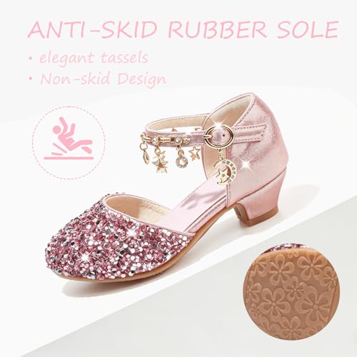 Mokayu Girls Glitter Mary Jane Shoes - image 5