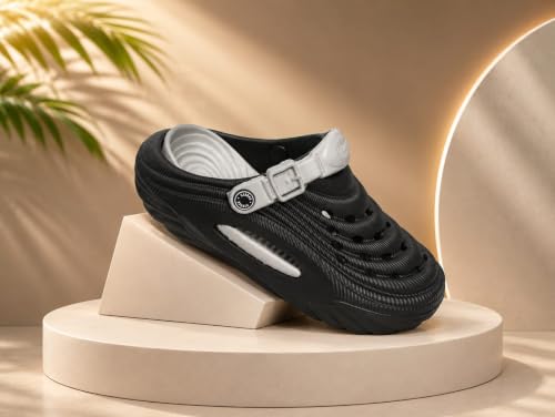 Image of Men's Clogs Mules for Men & Boys - CreamComfortable, Lightweight, Non-Slip, Waterproof, Stylish, Classic, Casual, Everyday Mules