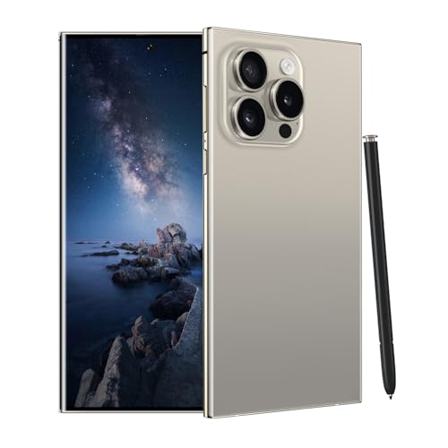 Unlocked Cell Phones Ultra Smartphone Android 13 Phones 6800 mAh/8+256GB/108MP+48MP Camera/Built-in Pen (Grey)