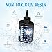 Akisey UV Resin 100g, Crystal Clear UV Resin Glue - No-Yellowing, Hard Type, Low Viscosity & Low Shrinkage, Ultraviolet Curing UV Epoxy Resin for Jewelry Making, DIY Crafts, Casting