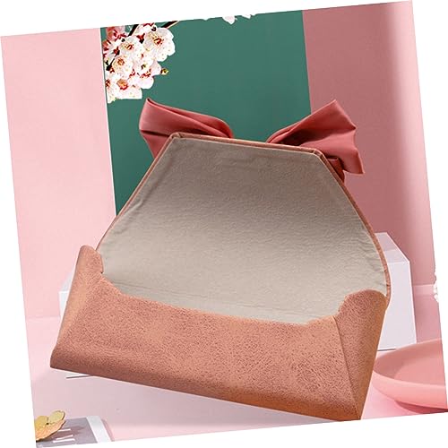 Boîte à étui de rangement antichoc Healvian avec nœud rose mignon - 6
