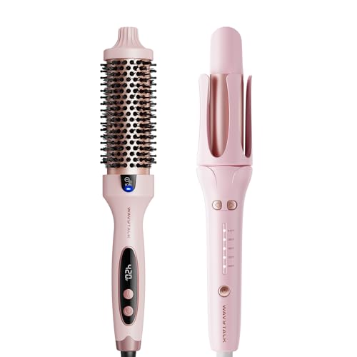Wavytalk Blowout Boost Thermal Brush and Automatic Rotating Curling Iron