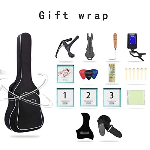 DYB Guitare Classique Version améliorée Kit de démarrage rétro pour débutant Cordes en Laiton Pitch réglable Musique 41… - Les Beatles, Paul McCartney, John Lennon, RIngo Starr, George Harrison DYB Guitare Classique Version améliorée Kit de démarrage rétro pour débutant Cordes en Laiton Pitch réglable Musique 41… – Image 3