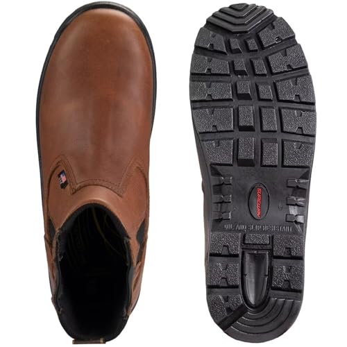 SUREWAY Men's Slip On Work Boots for Men-Soft Toe,Upgraded Slip/Water Resistant,Soft Toe,Anti-Static,Fire Station Mechanic Insulated Boots/Shoes3