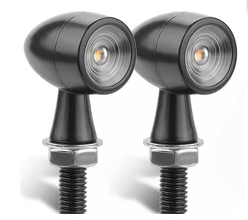 Intermitentes metálicos para motocicleta luz ámbar de freno giro chopper