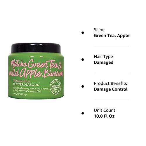 Not Your Mother's Matcha Green Tea & Wild Apple Blossom Nutrient Rich Butter Masque 10oz, pack of 1